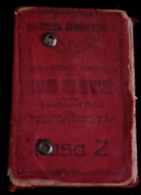 QW13 5 - 1925 - tematica CFR - Carnet de identitate CFR foto
