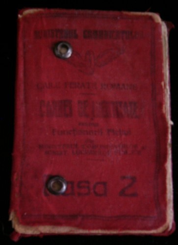 QW13 5 - 1925 - tematica CFR - Carnet de identitate CFR