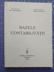 Bazele contabilitatii - Dan Trandafir - Maria Criveanu - Craiova editia 1996 foto