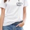 Tricou dama alb - Espresso Yourself II - XL