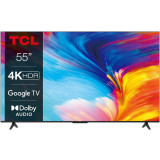 Televizor TCL LED 55P635, 139 cm, Smart Google TV, 4K Ultra HD, Clasa E