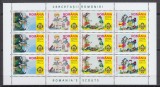 ROMANIA 2005 LP 1686 a CERCETASII ROMANIEI MINICOALA DE 12 TIMBRE MNH