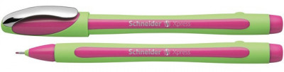 Liner Schneider Xpress, Rubber Grip, Varf Fetru 0.8mm - Roz foto