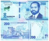 Mozambic 200 Meticais 2024, Bancnota P-158 UNC, Bancnota Straine Africa