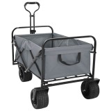 vidaXL Trolley Manevrabil Pliabil Manual Gri 89 x 63 x 96 cm 42020658