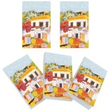 Set 5 Carnete Buzunar Dimineata Insorita, Soapta Stelelor, 5x8cm, 100 Foi Velina, Brosate, Coperta Lucioasa, Hartie 80g/mp