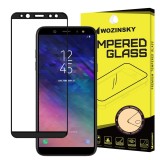 Folie de Sticla 5D SAMSUNG Galaxy A6 2018 (Negru) Full Glue &amp; Case Friendly Wozinsky