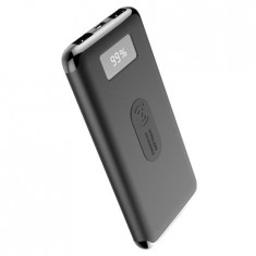 POWER BANK 10000MAH INCARCARE WIRELESS - NEGRU foto