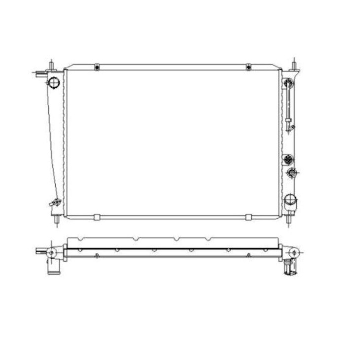 Radiator racire Hyundai H-100, 01.1998-10.2001, Hyundai H1/Starex/Satellite/H-200, 08.1997-07.2003, Motorizare 2, 5 Td 59kw Diesel, tip climatizare C