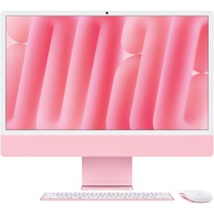 Sistem Desktop PC iMac 24 (2024) cu procesor Apple M4, 10 nuclee CPU and 10 nuclee GPU, 24, Retina 4.5K, 24GB, 512GB SSD, Pink