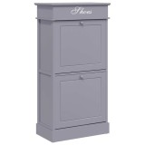 Cumpara ieftin Pantofar, gri, 50x28x98 cm, lemn de paulownia