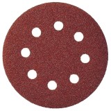 Bosch 2609256A23 - Set foi abrazive rotunde 125 mm granulatie 60 8 gauri 5 bucati