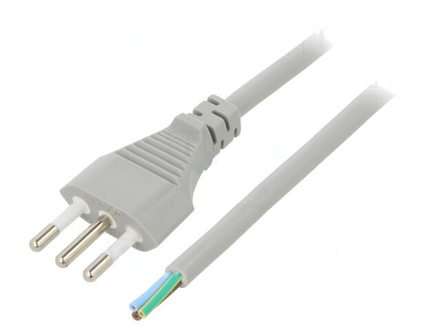 Cablu Electric 3x1mm2 PVC 5m Gri 250V 10A