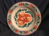 Farfurie romaneasca pictata perioada RSR anii 70 realizata la Sighisoara !