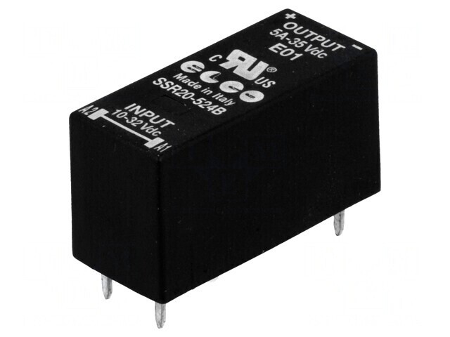 Releu semiconductor SPST-NO 10-32VDC 5A 0-35VDC SSR20-524B