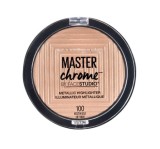 Pudra iluminatoare Maybelline Master Chrome, Nuanta 100 Molten Gold