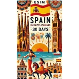eSIM Spain, Unlimited Standard, 30 Days