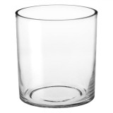 Vază Decorativă Cylindrică, Sticlă Transparentă, Diametru 15cm, &Icirc;nălțime 20cm, Oem
