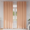 VidaXL Perdele cu perdele 2 pcs Maro deschis 260 x 140 cm Poliester