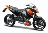 MAISTO MOTOCICLETA METALICA CU STAND EDITIE SPECIALA KTM 690 DUKE SCARA 1 LA 18