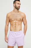 Cumpara ieftin Abercrombie &amp; Fitch pantaloni scurti de baie culoarea violet