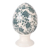 Cumpara ieftin Ou Paste decorativ ceramica bej verde &Oslash; 15x24 cm