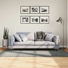 vidaXL Covor pufos &quot;PAMPLONA&quot; cu fire &icirc;nalte, verde modern, 100x200 cm