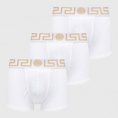 Versace boxeri 3-pack barbati, culoarea alb