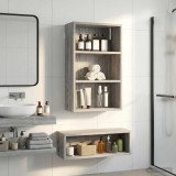 vidaXL Dulap de perete pentru baie Sonoma gri 40 x 16 x 62,5 cm 889372