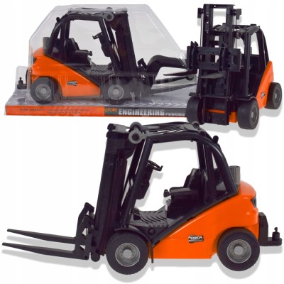 Stivuitor mare cu piese mobile, macara, model realist de mașină foto