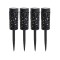 Set 4 lampi Solare LED pentru curte sau gradina cu elemente in format de luna si stele