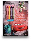 Disney. Pixar. Colorăm aventurile prietenilor (conține 4 creioane cerate) - Paperback brosat - Disney - Litera mică