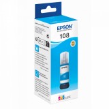 Cerneala originala EPSON 108 EcoTank, flacon 70 ml, Cyan