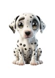 Cumpara ieftin Sticker decorativ Dalmatian, Alb, 78 cm, 5572ST, Oem