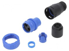 Conector Circular Mufă Mamă 2 PIN fără Contacte pe Cablu