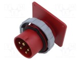 Conector alimentare AC trifazat AMPHENOL IP&amp;S 16A 415V soclu tată 5 pini IP69K