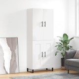 vidaXL Dulap &icirc;nalt, alb, 69,5x34x180 cm, lemn compozit