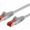 Cablu patch cord, Cat 6, lungime 0.25m, S/FTP, Goobay - 93371