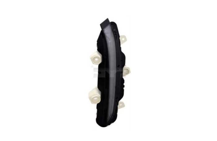 Lumini de zi daytime running PEUGEOT 2008/e-2008, 11.2019-01.2024; 208, 06.2019-, partea stanga, TYC, LED; carcasa alba, doar faruri tip halogen,