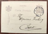 ROMANIA 1926 - Intreg Postal cu marca fixa 1 leu lila Ferdinand - circulat loco Cernauti (Bucovina) - destinatar ziarul ALGEMEINE ZEITUNG