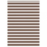 vidaXL Jaluzea tip zebra maro lățime țesătură 150,9 cm poliester