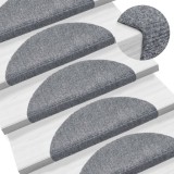 Gossi covorase scari autoadezive 10 buc. gri deschis 56x17x3 cm punch