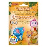 Set Vopsea de Ouă cu 4 Culori, Autocolante și Suporturi pentru 40 Ouă, CMCLASS