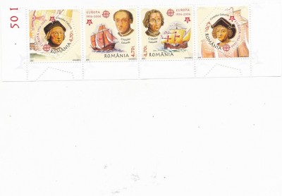 COLUMB,EUROPA CEPT,STRAIF DANTELAT ,2005,MNH,ROMANIA. foto