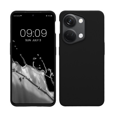 Husa Kwmobile pentru OnePlus Nord 3 5G, Negru, Silicon, 61766.01 foto