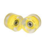 Cumpara ieftin Set 2 roti penny board cu LED Sportmann-galbene,