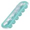 Cutie Cuburi de Gheață, 12 Compartimente, Plastic și Silicon, Transparent și Verde Marin, Capac Protecție