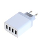Adaptor de &icirc;ncărcare OTB USB - adaptor multiplu cu 4 porturi 4,8A cu Auto-ID - alb