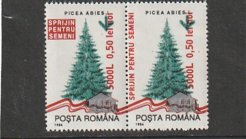 ROMANIA 2005 LP 1684 INUNDATIA I SPRIJIN PENTRU SEMENI SUPRATIPAR MNH NESTAMP
