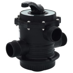 vidaXL Supapa multiport pentru filtre cu nisip, ABS, 1,5&amp;quot;, 6 cai foto